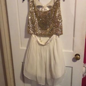 2 piece sequined  semi- formal dress!